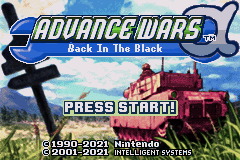 Advance Wars Alpha (Hack) — Title screen